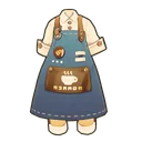 Navy Cafe Apron