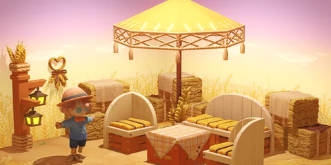 Grainharvester furniture set
