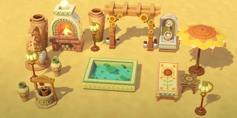 Sunflower furniture set
